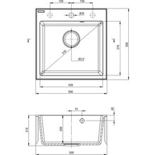 Мойка DEANTE Evora ZQJ_X103 + смеситель BOC_X72M Бежевый (ZQJN5103)