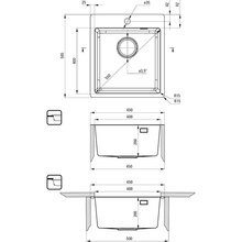 Мойка DEANTE Olfato ZPO_010A + смеситель BQO_F72M (ZPOE010A)