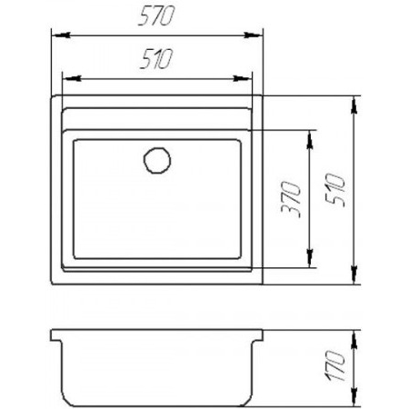 Мойка BORGIO SQ-570x510 бежевый Способ монтажа врезной