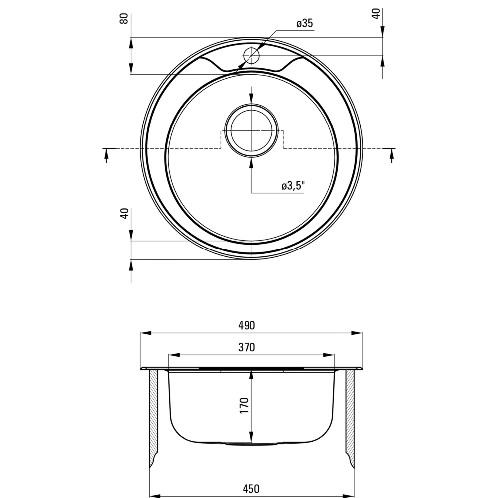 housegoods DEANTE Набір для кухні Deante Twist, сталева мийка ZHC_0813 + міш. BYU_060M, сталь Матеріал Нержавіюча сталь