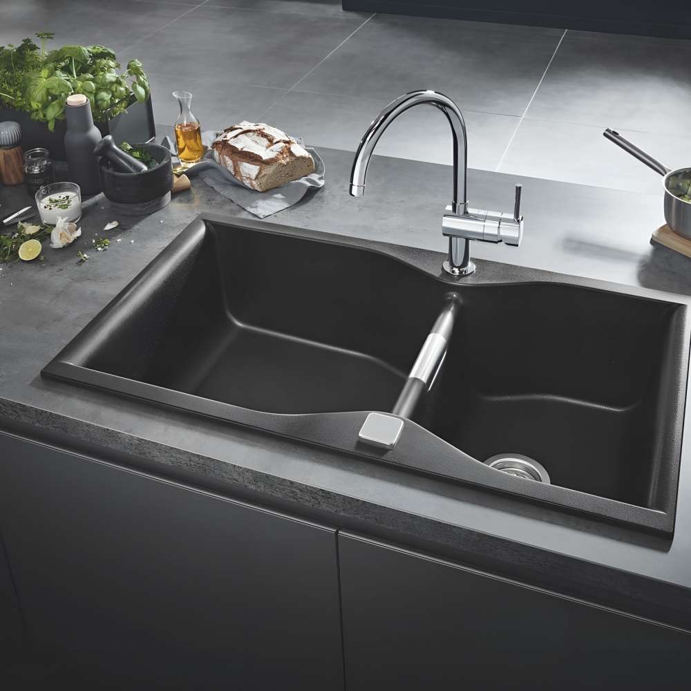 Мийка GROHE K700 Black (31658AP0) Форма прямокутна