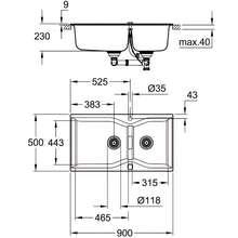 Мийка GROHE K700 Black (31658AP0)