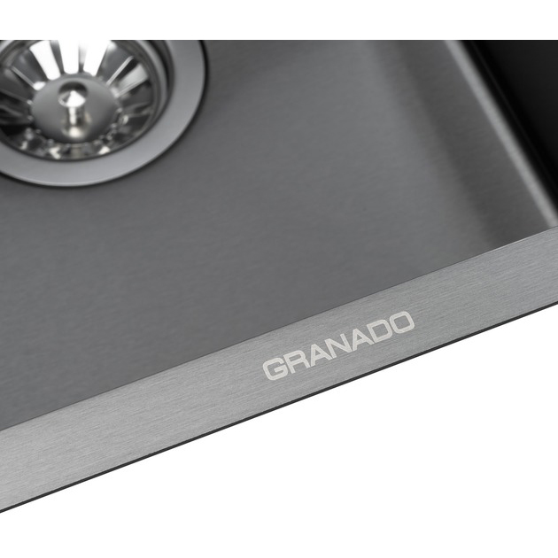 Мойка GRANADO Undertopmini STEEL S201 black (GS10201B) Фактура нержавеющей стали матовая