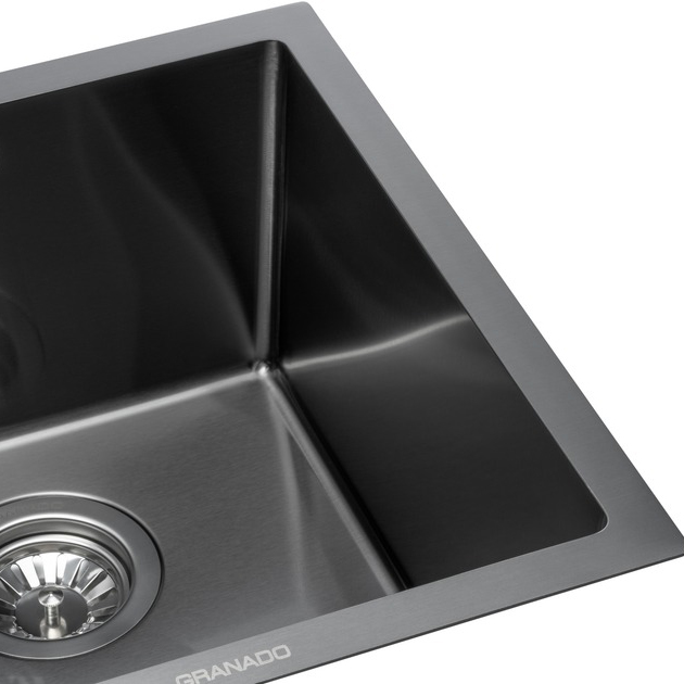 Мойка GRANADO Undertopmini STEEL S201 black (GS10201B) Форма квадратная