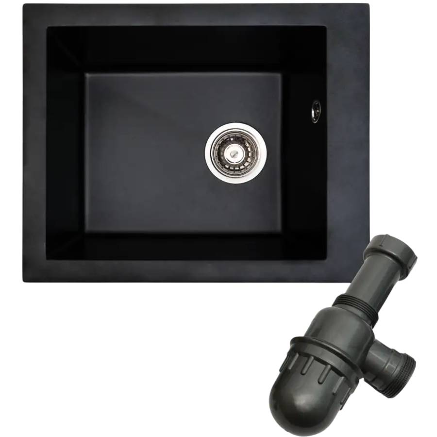 Мойка VENTOLUX AMORE BLACK QUARTZ