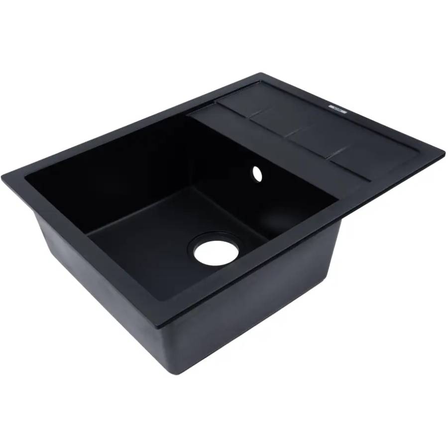 Мийка VENTOLUX SILVIA BLACK QUARTZ Матеріал Штучний камінь