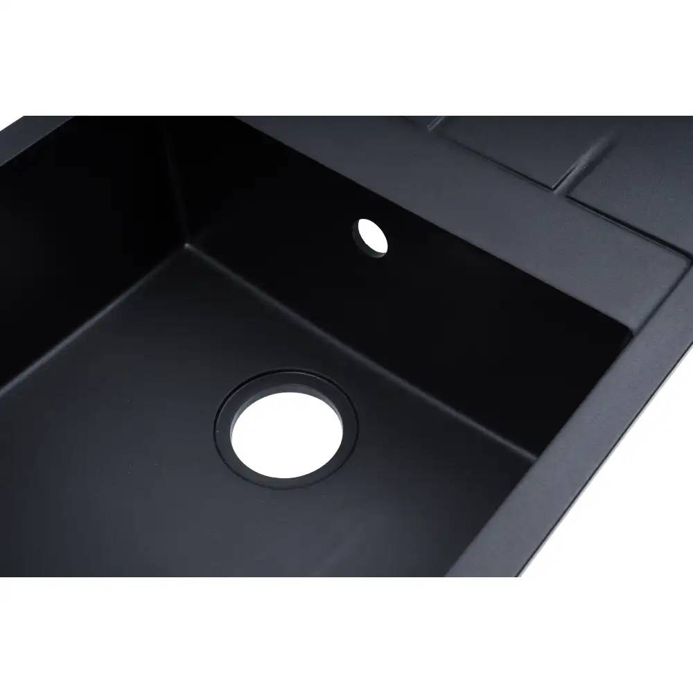 Мийка VENTOLUX SILVIA BLACK QUARTZ Спосіб монтажу врізний