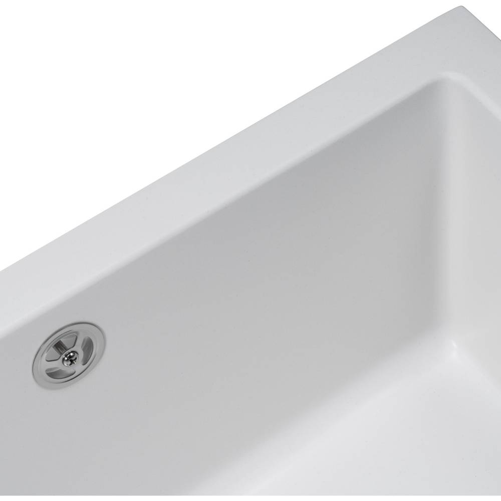 Мойка GRANADO Under top XL White (gr3705) Дополнительно Комплект поставки: гарантийный талон, инструкция, крепеж, кухонная мойка, сифон; Термостойкость: 260 °C;