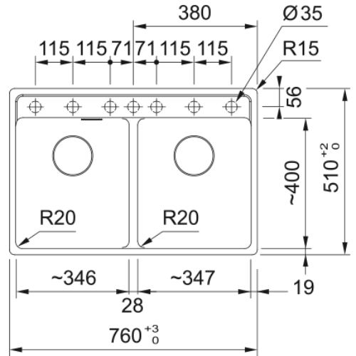Зовнішній вигляд Миття FRANKE Maris MRG 620 TL Gray (114.0720.011)