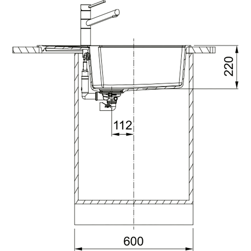 Мойка FRANKE Urban UBG 611-78 XL Grey Slate (114.0716.706) Материал Фрагранит