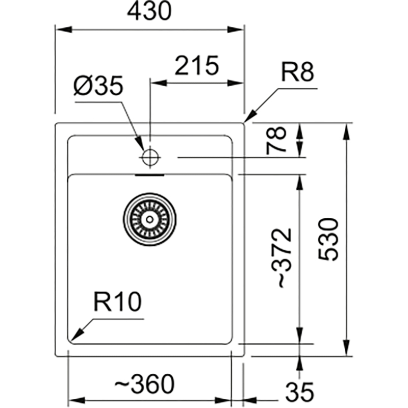 Мойка FRANKE Sirius SID 610-40 Beige (143.0671.748) Дополнительно 1 место для смесителя, предварительно подфрезеровано