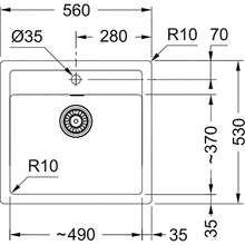 Мийка FRANKE Sirius SID 610-50 Black (143.0691.533)