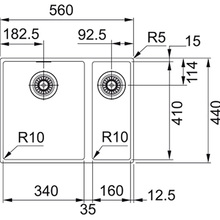 housegoods FRANKE Мийка кухонная Sirius, чаша-1.5, SID 160, чорний (144.0649.563)