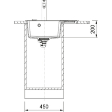 Мийка FRANKE Centro CNG 611-62 TL Black Matte (114.0699.242)
