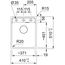Мийка FRANKE Maris MRG 610-37 TL сірий (114.0668.862)