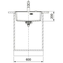 Миття FRANKE Maris MRG 610-52 TL чорний матовий (114.0668.819)