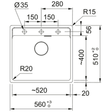 Миття FRANKE Maris MRG 610-52 TL чорний матовий (114.0668.819)