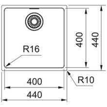 Миття FRANKE Maris MRX 210-40 SlimTop (127.0598.745)
