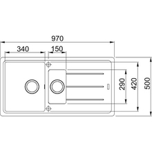Мойка FRANKE Basis BFG 651 Onyx (114.0720.002)
