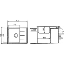 Мойка BORGIO PRM-620x500 терра