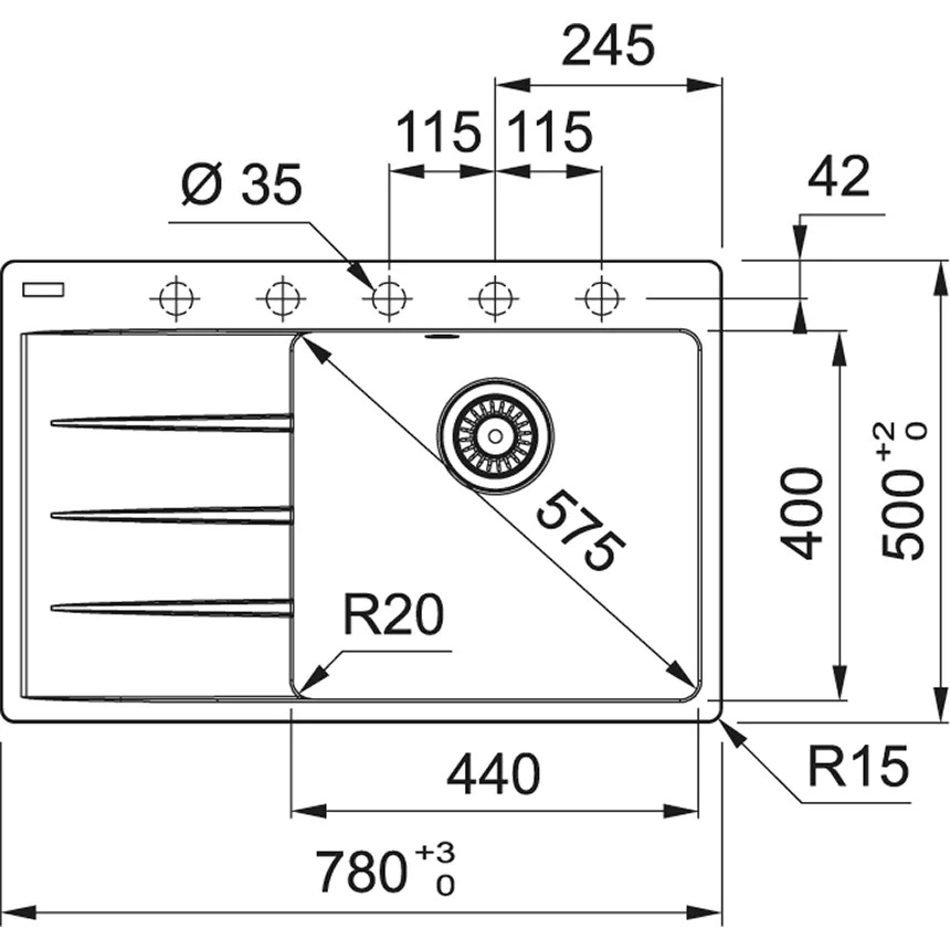 Покупка Мойка FRANKE Centro CNG 611-78 TL (114.0630.466)