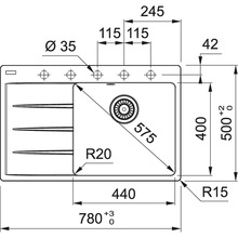 Мойка FRANKE Centro CNG 611-78 TL (114.0630.466)