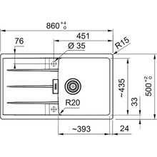 Мойка FRANKE Centro CNG 611-86 Mate Black (114.0701.820)
