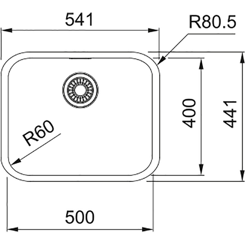 Мойка FRANKE Smart SRX 110-50 (122.0703.300) Фактура нержавеющей стали полированная