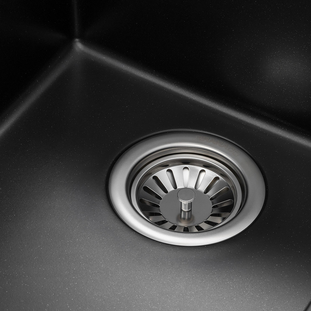 Мийка GRANADO UNDER TOP MINI Black Shine (gr3901) Форма прямокутна