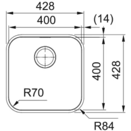 Мойка FRANKE Smart SRX 110-40 (122.0739.591) Способ монтажа под столешницу