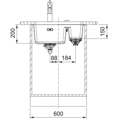 Мийка FRANKE Maris MRG 160 Gray (125.0701.783) Форма прямокутна