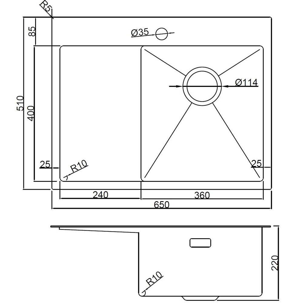 Замовити Мийка GUNTER & HAUER Rauda 6522 Black Honey LW