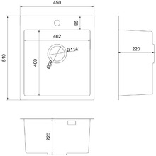 Мойка GUNTER & HAUER Mindel 4522 Inox Honey