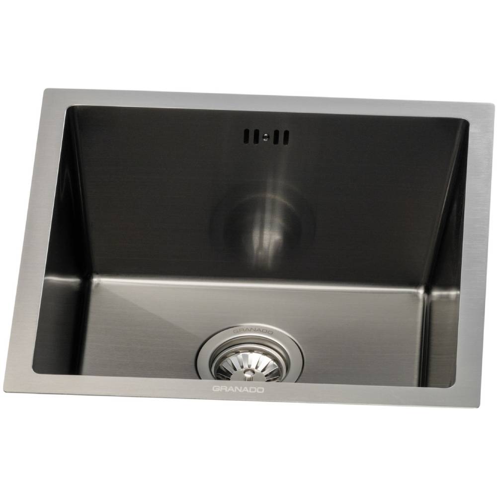 Мийка GRANADO Under Top STEEL S201 Black (GS08201BH) Матеріал Нержавіюча сталь AISI 201