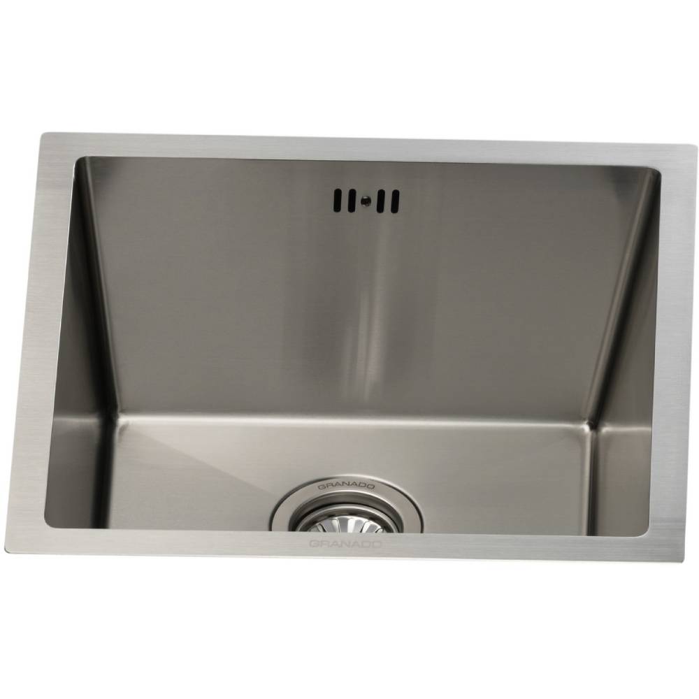 Мийка GRANADO Under Top STEEL S304 Inox (GS08304H) Матеріал Нержавіюча сталь AISI 304