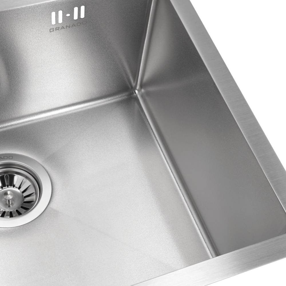 Мийка GRANADO Under Top STEEL S201 Textures Inox (GS07201T) Виконання універсальна