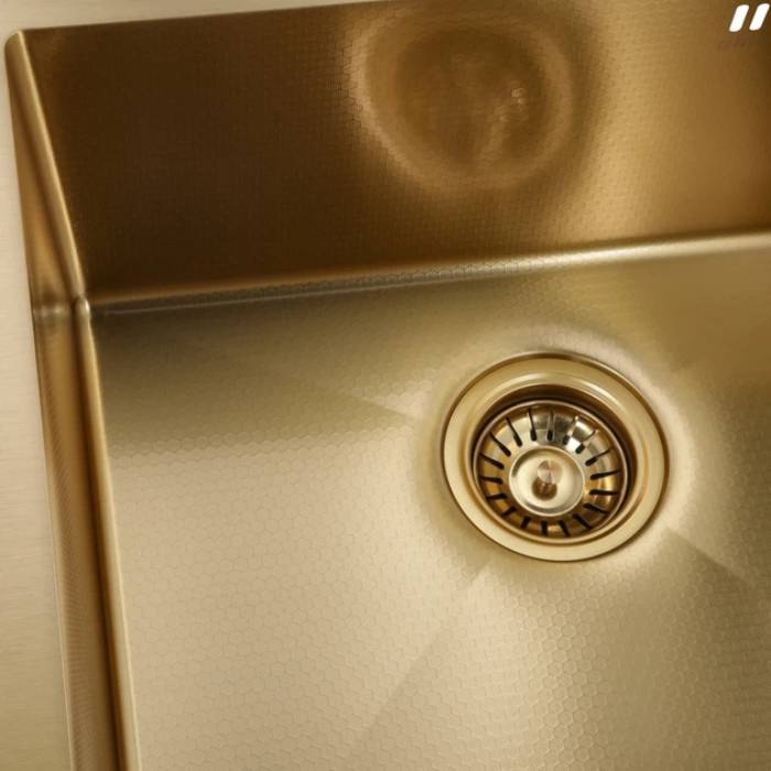 Мойка GRANADO Under Top Max STEEL S201 Gold (GS07201GoldH) Форма квадратная