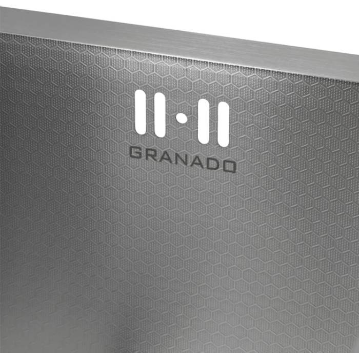 Мийка GRANADO Under Top Max STEEL S304 Honeycomb (GS07304H) Виконання універсальна