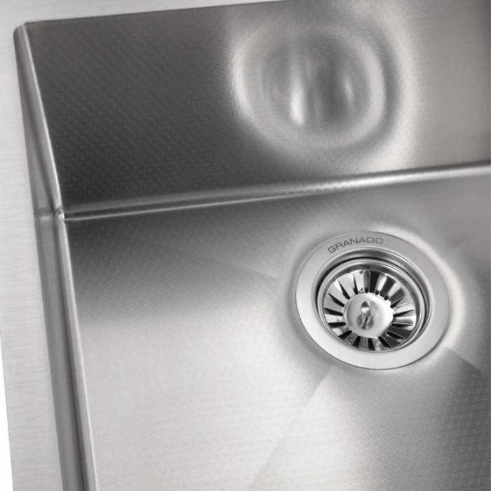 Мийка GRANADO Under Top Max STEEL S304 Honeycomb (GS07304H) Форма квадратна