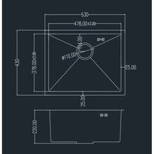 Мийка GRANADO Under Top Max STEEL S304 Honeycomb (GS07304H)