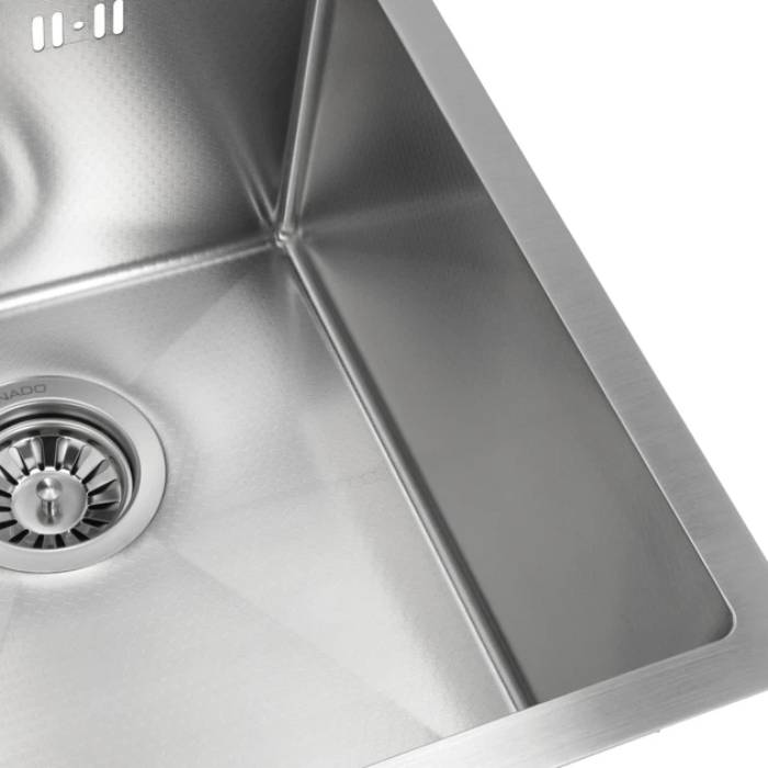 Мийка GRANADO Pravia S304 Honeycomb (GS01304H) Фактура нержавіючої сталі рифлена