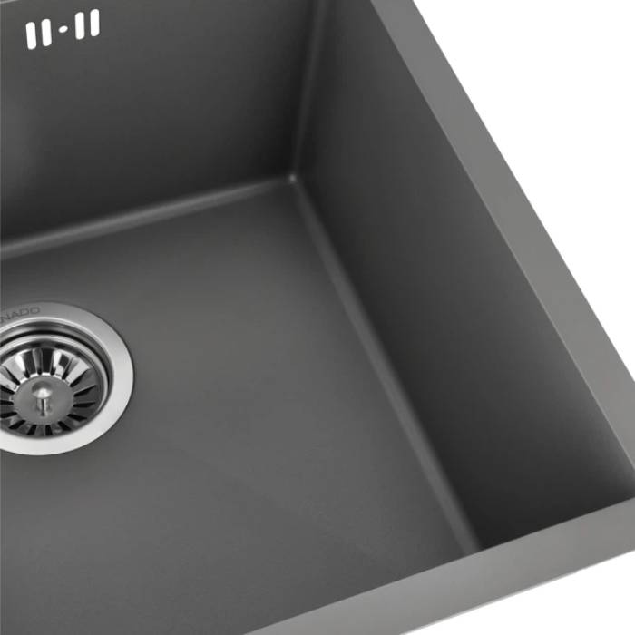 Мийка GRANADO Galera S201 Grey Textures (GS02201GT) Фактура нержавіючої сталі матова