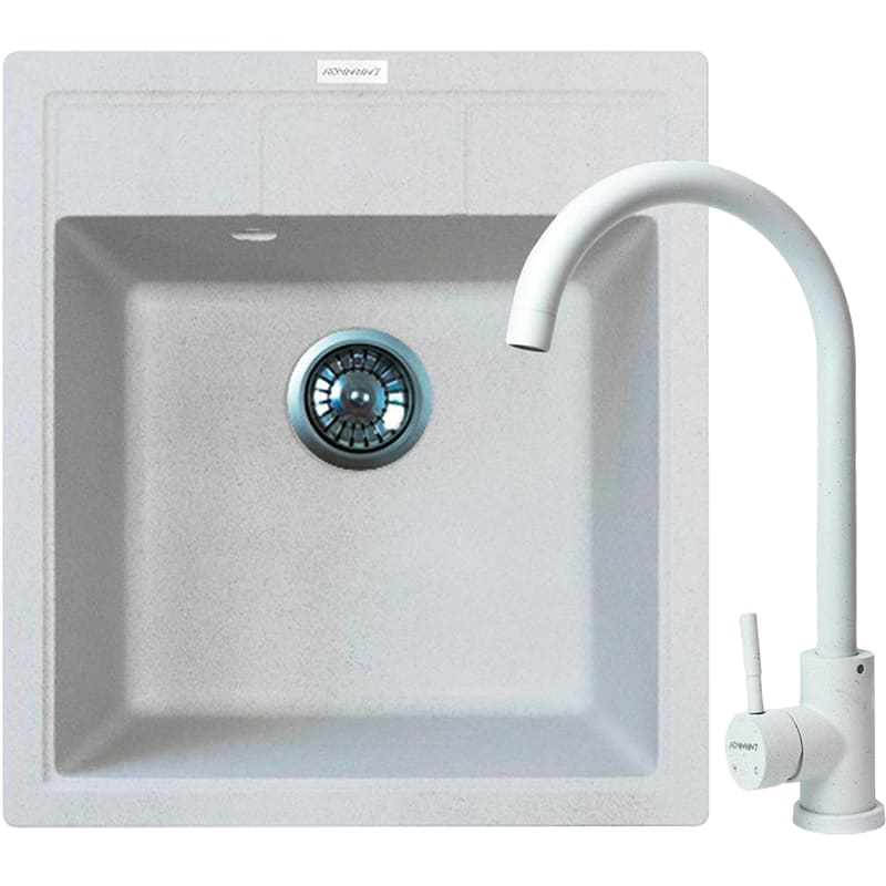 Мийка ADAMANT Brick Old stone + змішувач (4824296209210)