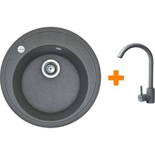 Мийка ADAMANT Sun Gray + змішувач (4824296910104)