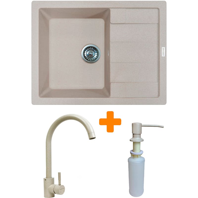 Мийка ADAMANT Anila Avena + змішувач + дозатор (182496900306)