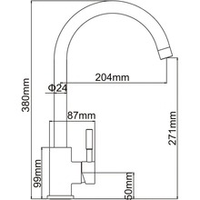 Мийка ADAMANT Anila Black + змішувач (182496910303)