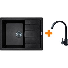 Мийка ADAMANT Anila Black + змішувач (182496910303)