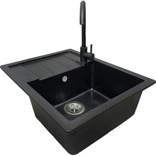 Мийка ADAMANT Anila Black + змішувач (182496910303)