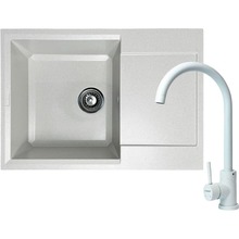 Мойка ADAMANT Horizon Medium Old stone + смеситель (4824296104410)