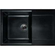 Мойка ADAMANT Horizon Medium Black + смеситель (4824296104403)